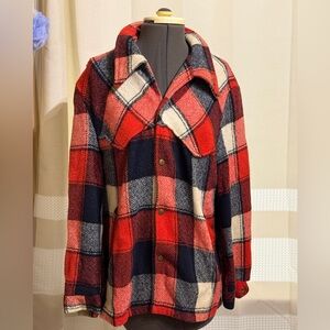 1970’s Vintage Wool Snap Jacket.  Size L-XL.